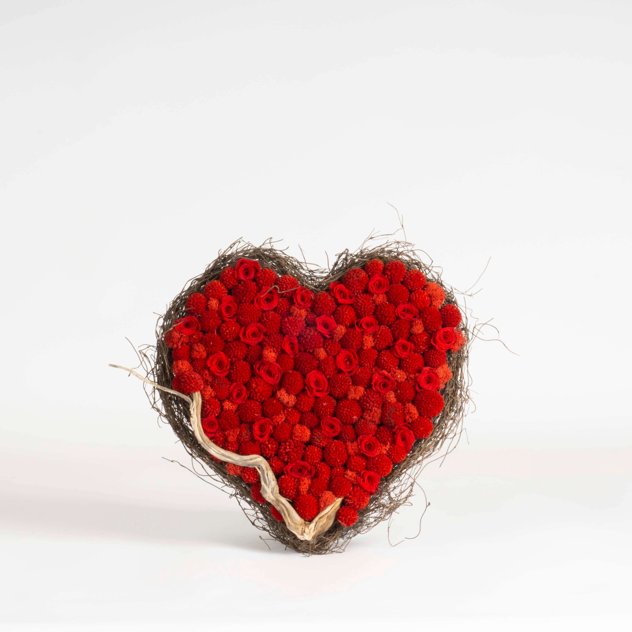 Cuore di Rose e Craspedia
