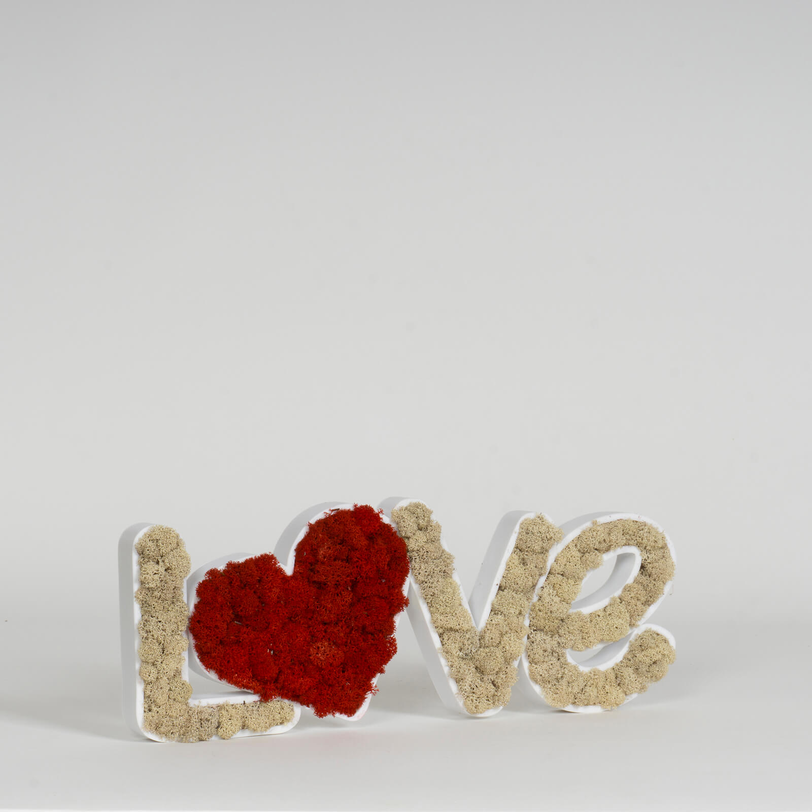 Scritta LOVE lichene stabilizzato - immagine 2