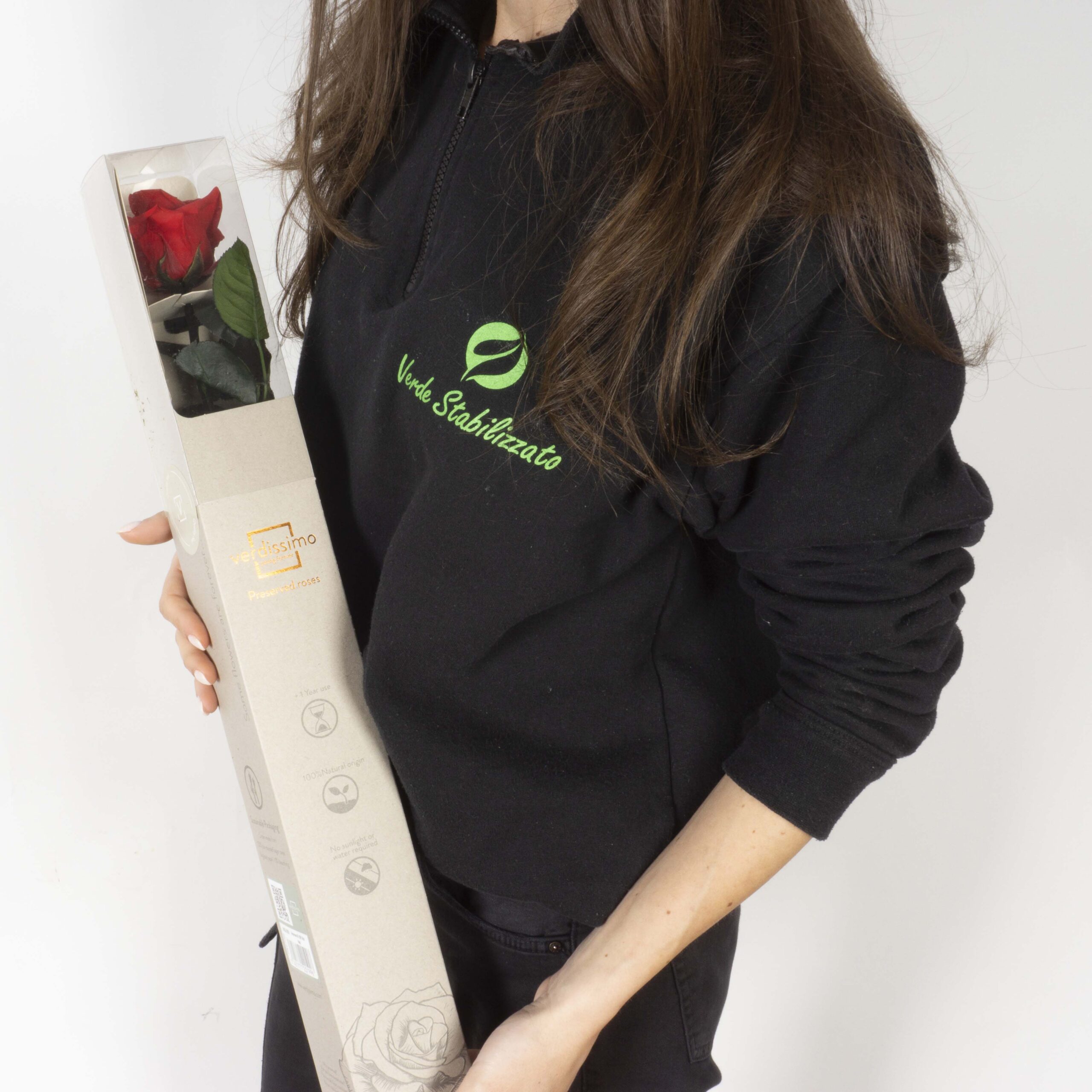 Rosa con stelo rossa - immagine 7