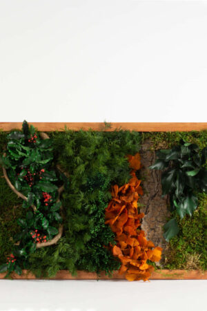 Quadro Fogliame e Ortensie