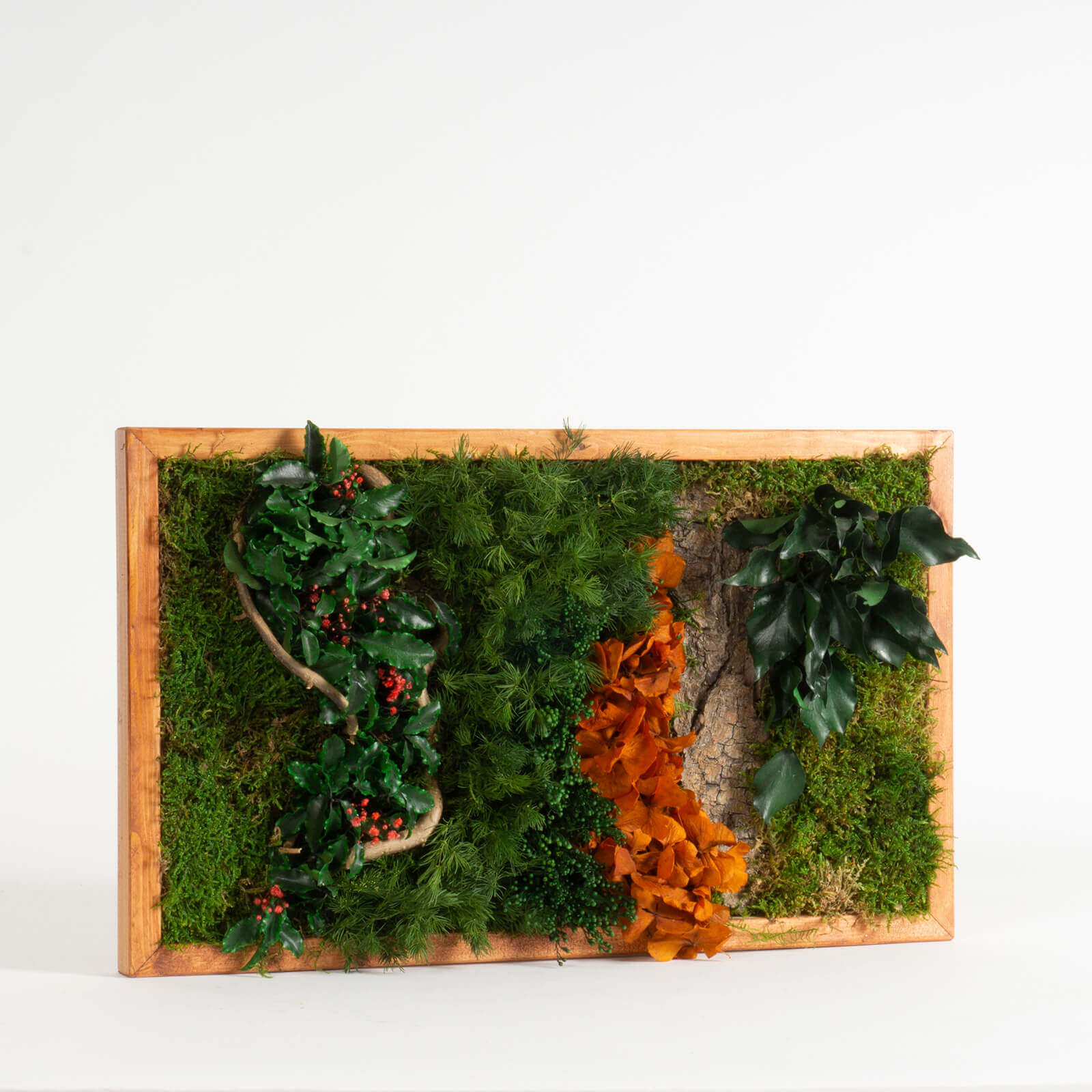 Quadro Fogliame e Ortensie - immagine 2