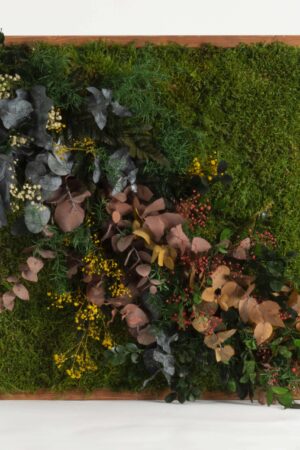 Cascata di fiori e fogliame stabilizzati