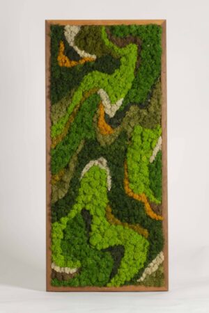 Quadro onde di lichene