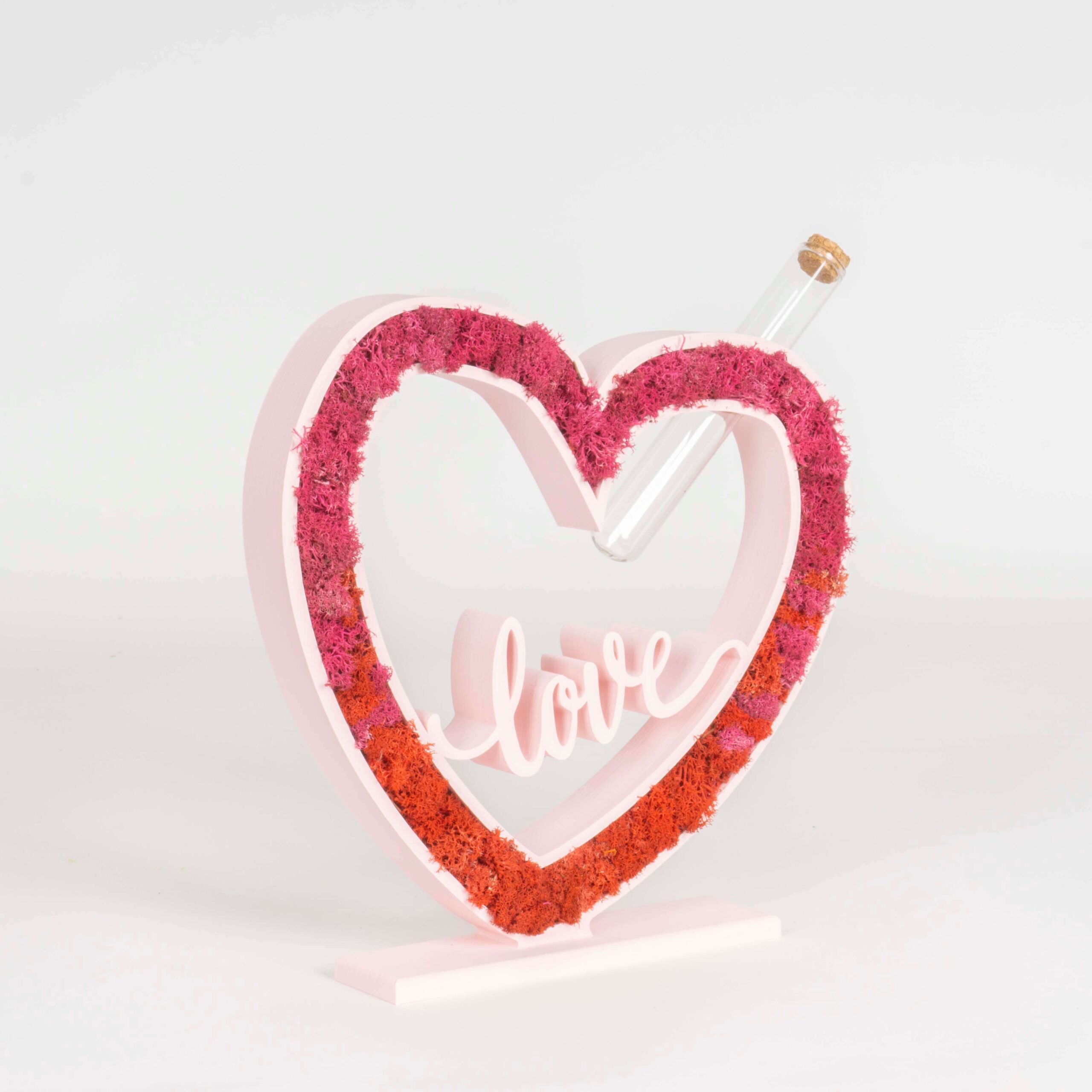 Cuore con scritta LOVE e Lichene - immagine 3